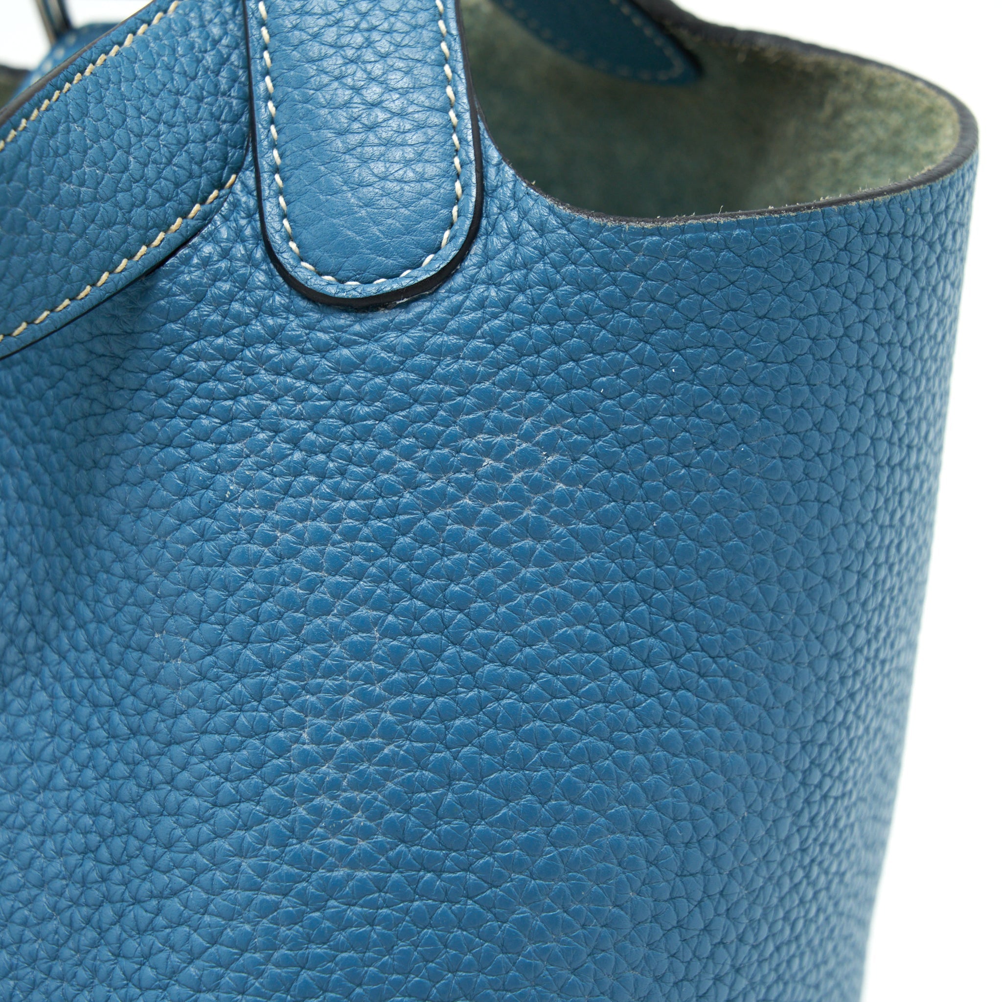 HERMES PICOTIN 18 LOCK BAG CLEMENCE BLUE JEANS SHW