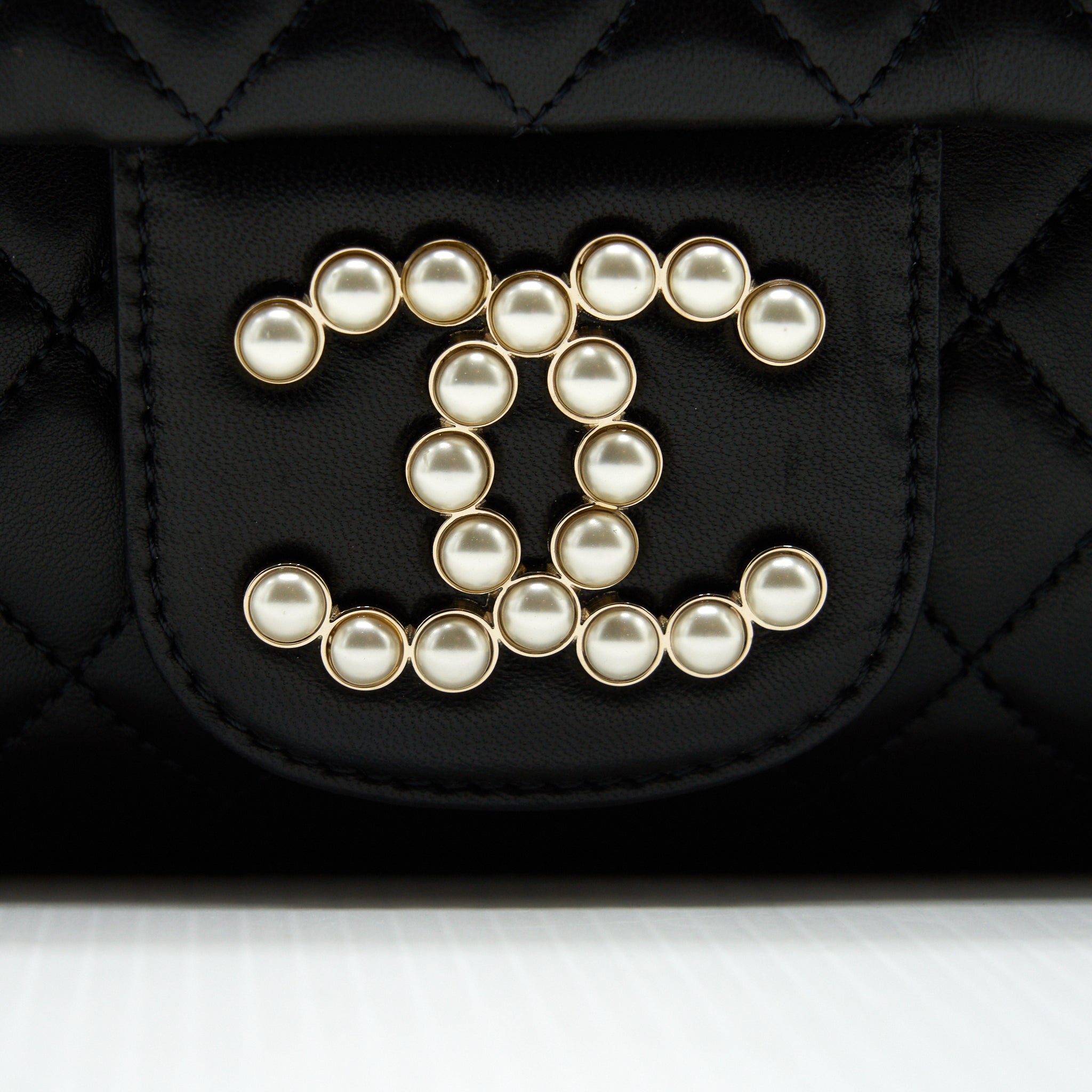 CHANEL WESTMINSTER SHOULDER BAG LAMBSKIN BLACK LGHW