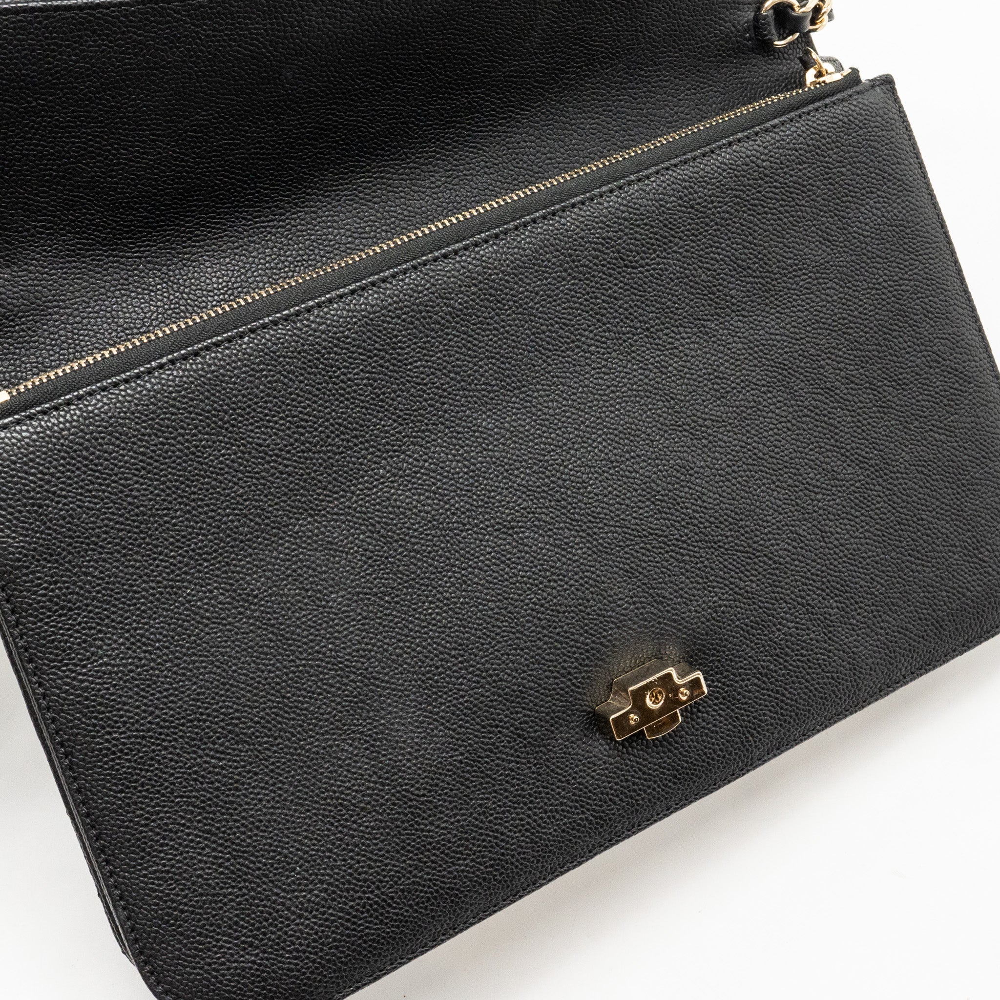 CHANEL PARIS-CUBA THREAD AROUND FLAP BAG WITH CHAIN CAVIAR BLACK LGHW
