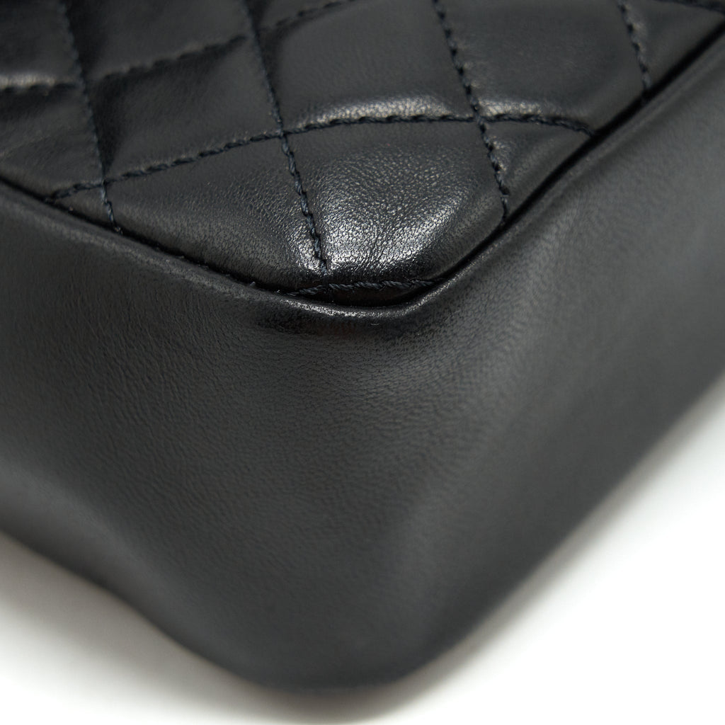 CHANEL WESTMINSTER SHOULDER BAG LAMBSKIN BLACK LGHW