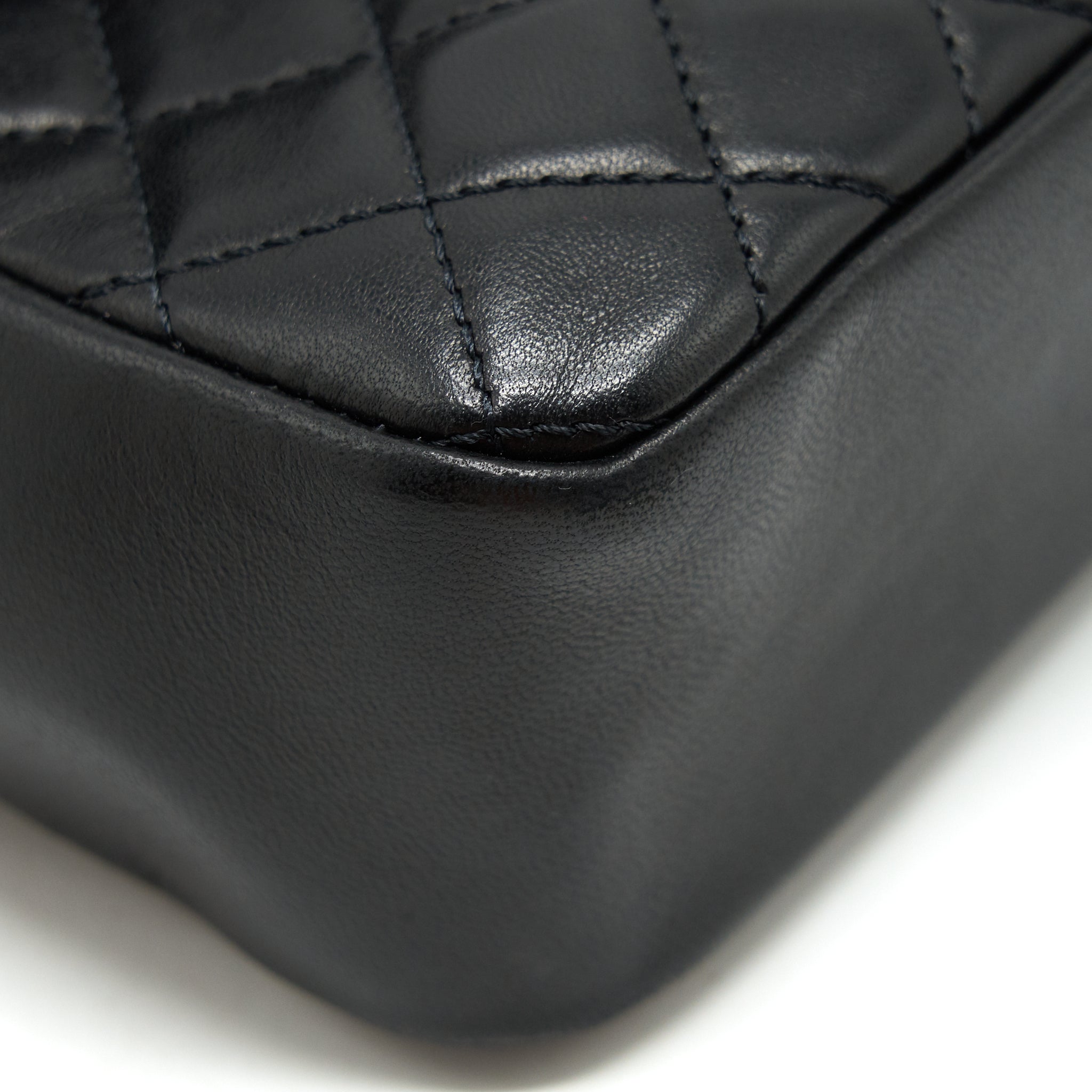 CHANEL WESTMINSTER SHOULDER BAG LAMBSKIN BLACK LGHW