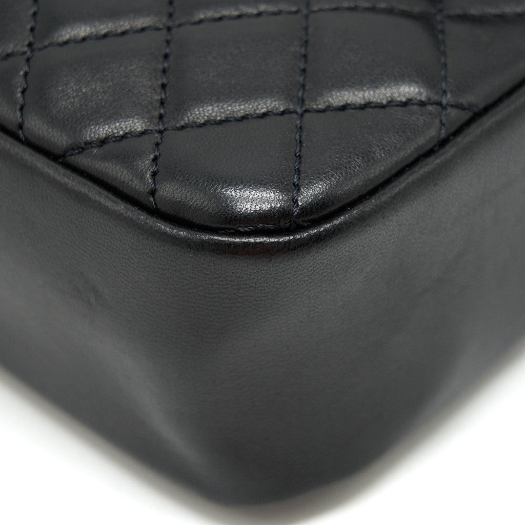 CHANEL WESTMINSTER SHOULDER BAG LAMBSKIN BLACK LGHW