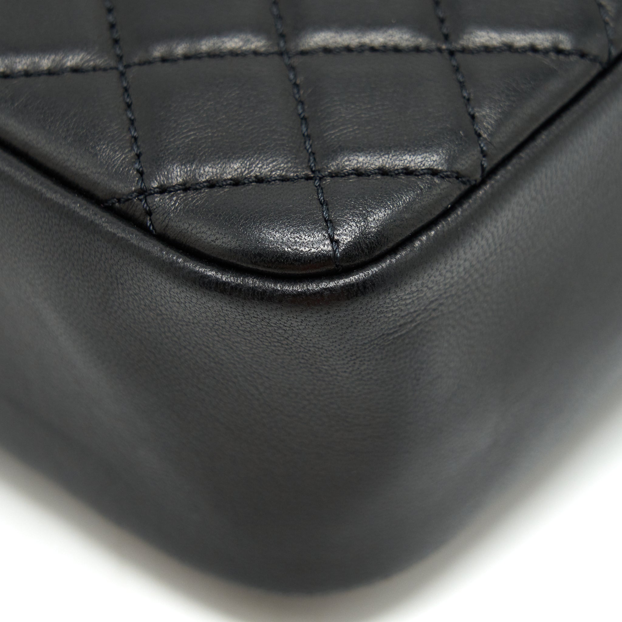 CHANEL WESTMINSTER SHOULDER BAG LAMBSKIN BLACK LGHW