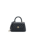 CHANEL SMALL COCO HANDLE CAVIAR BLACK LGHW