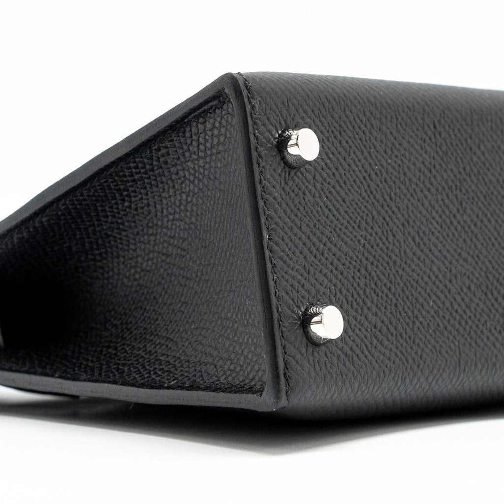 HERMES MINI KELLY II SPECIAL ORDER EPSOM BLACK SHW