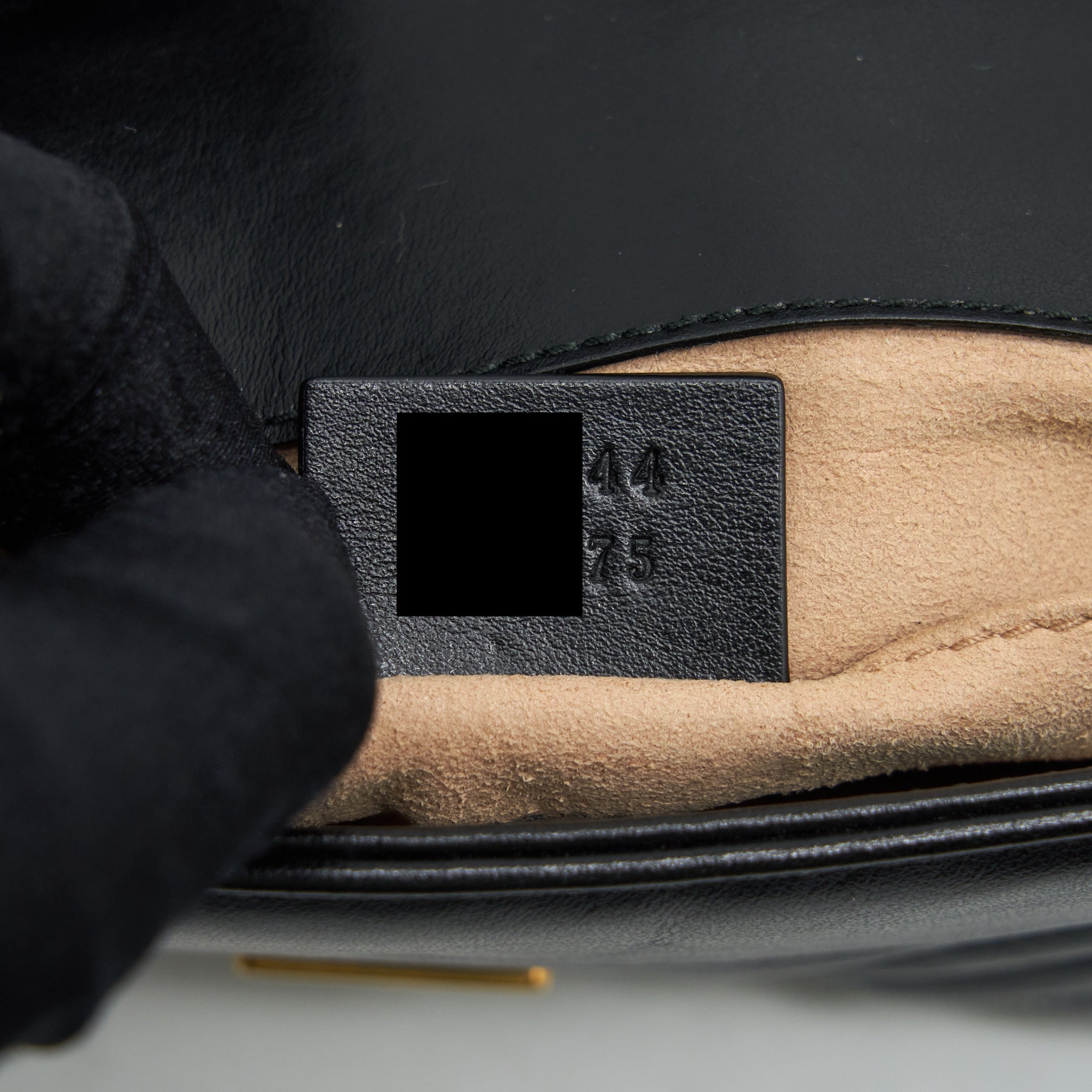 GUCCI MINI MARMONT MATELASSE BAG BLACK GHW