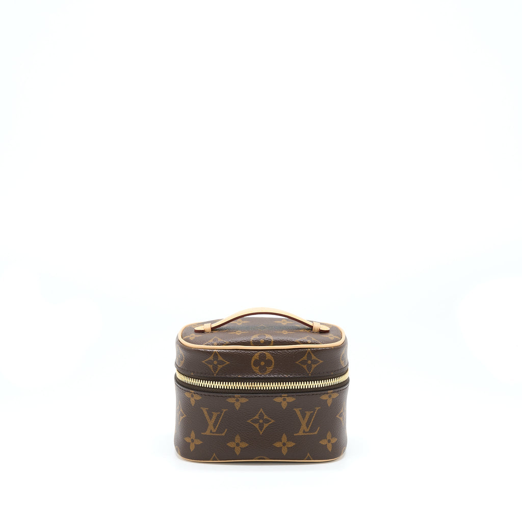 LOUIS VUITTON NICE NANO TOILETRY POUCH MONOGRAM CANVAS GHW