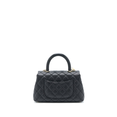 CHANEL SMALL COCO HANDLE CAVIAR BLACK LGHW