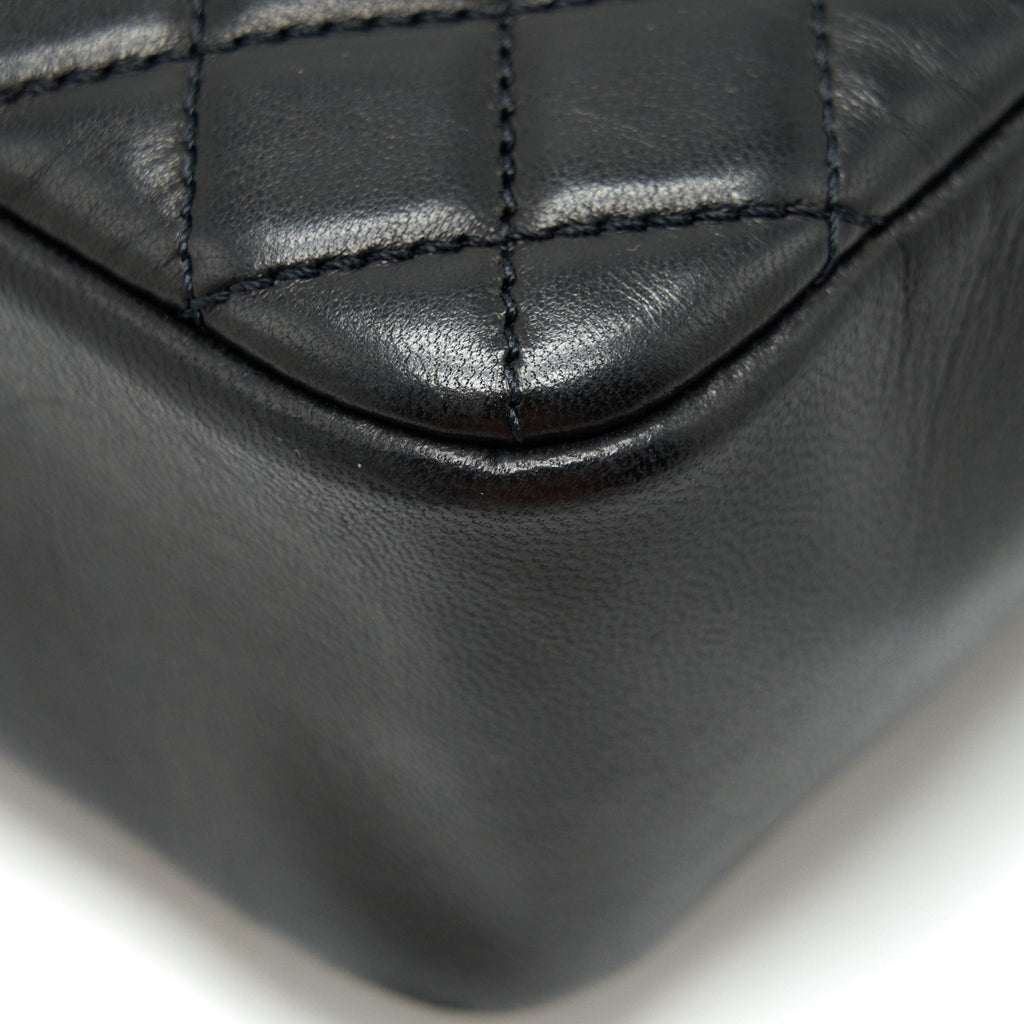 CHANEL WESTMINSTER SHOULDER BAG LAMBSKIN BLACK LGHW