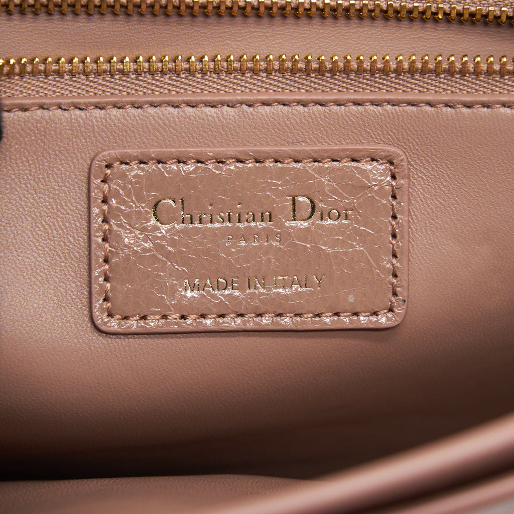 DIOR 30 MONTAIGNE LEATHER CLUTCH BAG WITH CHAIN