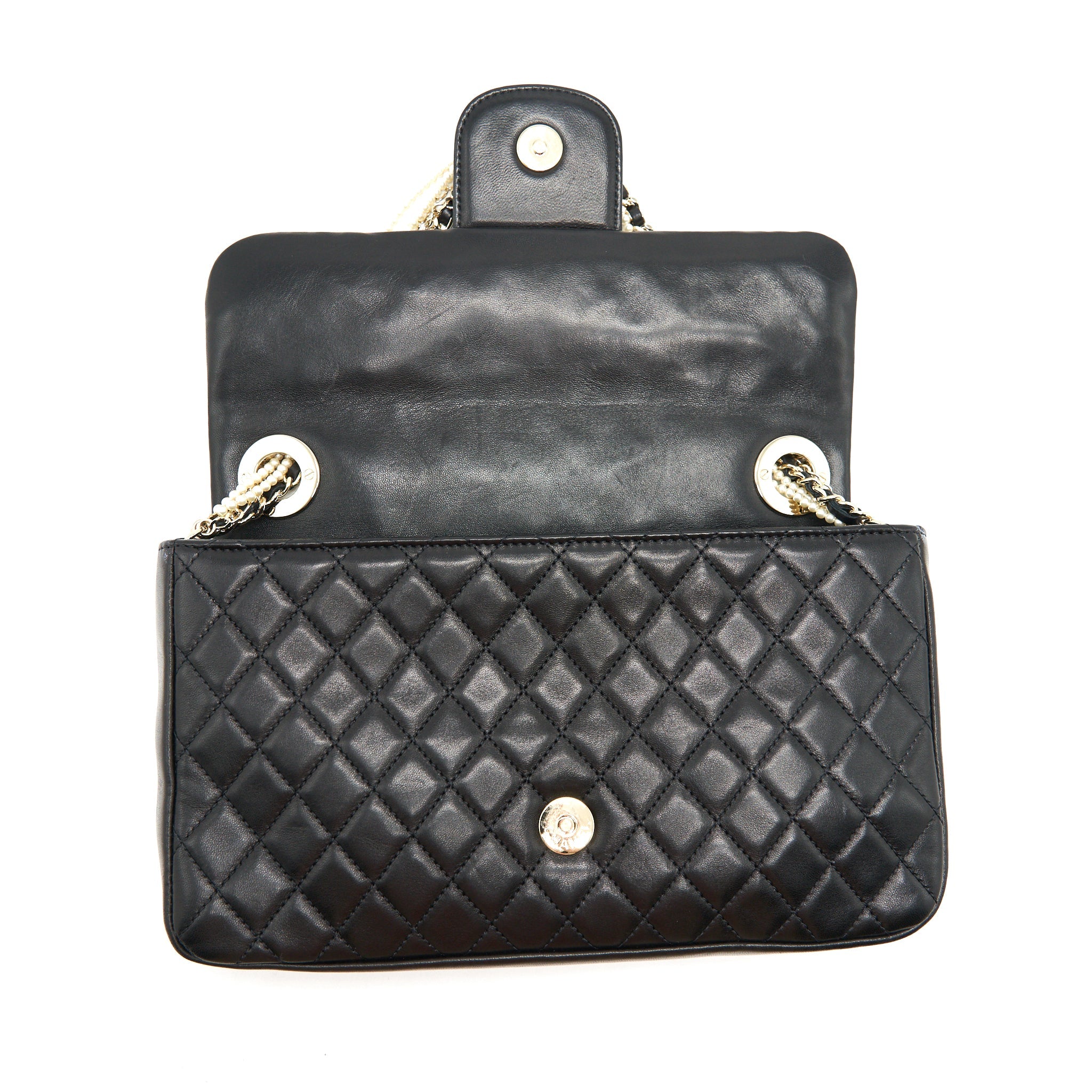 CHANEL WESTMINSTER SHOULDER BAG LAMBSKIN BLACK LGHW