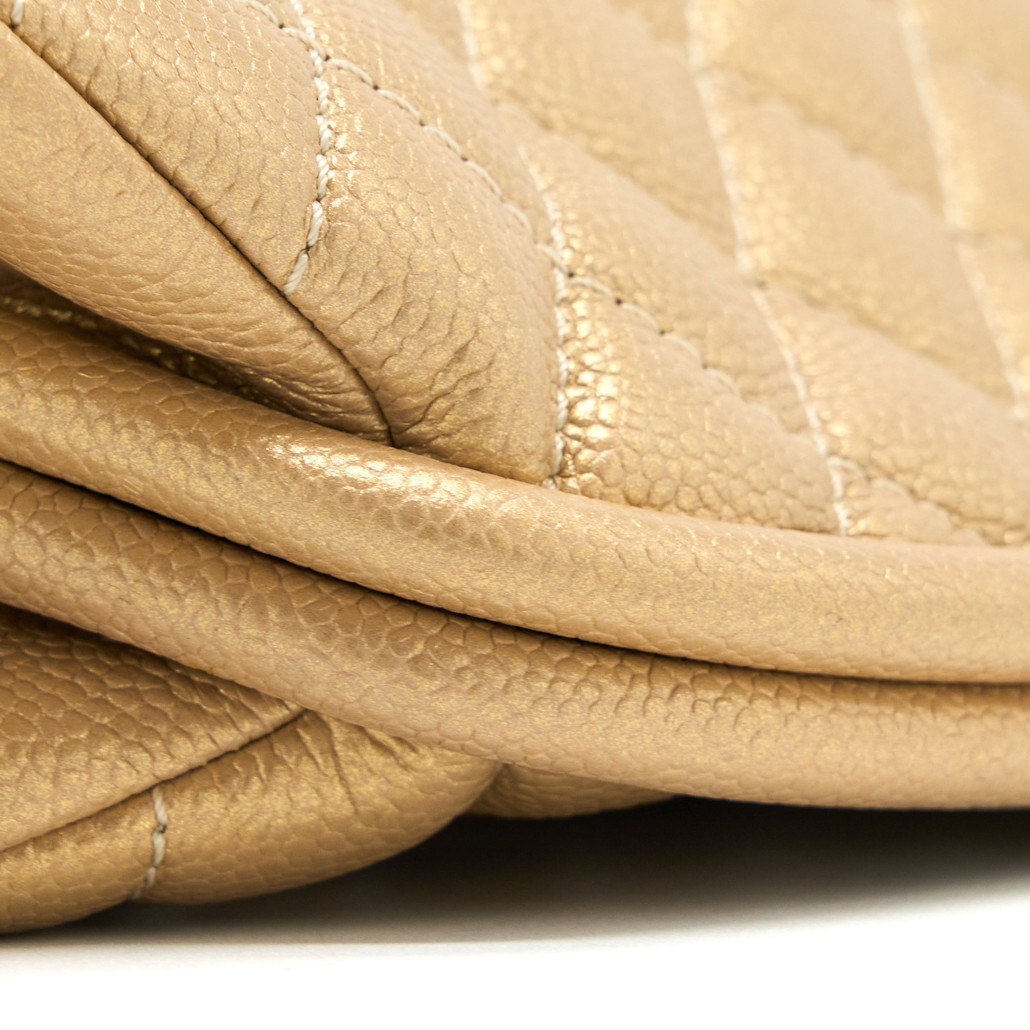 CHANEL TIMELESS CLUTCH CAVIAR GOLD BRUSHED GHW