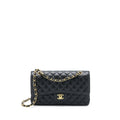 CHANEL MEDIUM CLASSIC DOUBLE FLAP BAG CAVIAR BLACK GHW