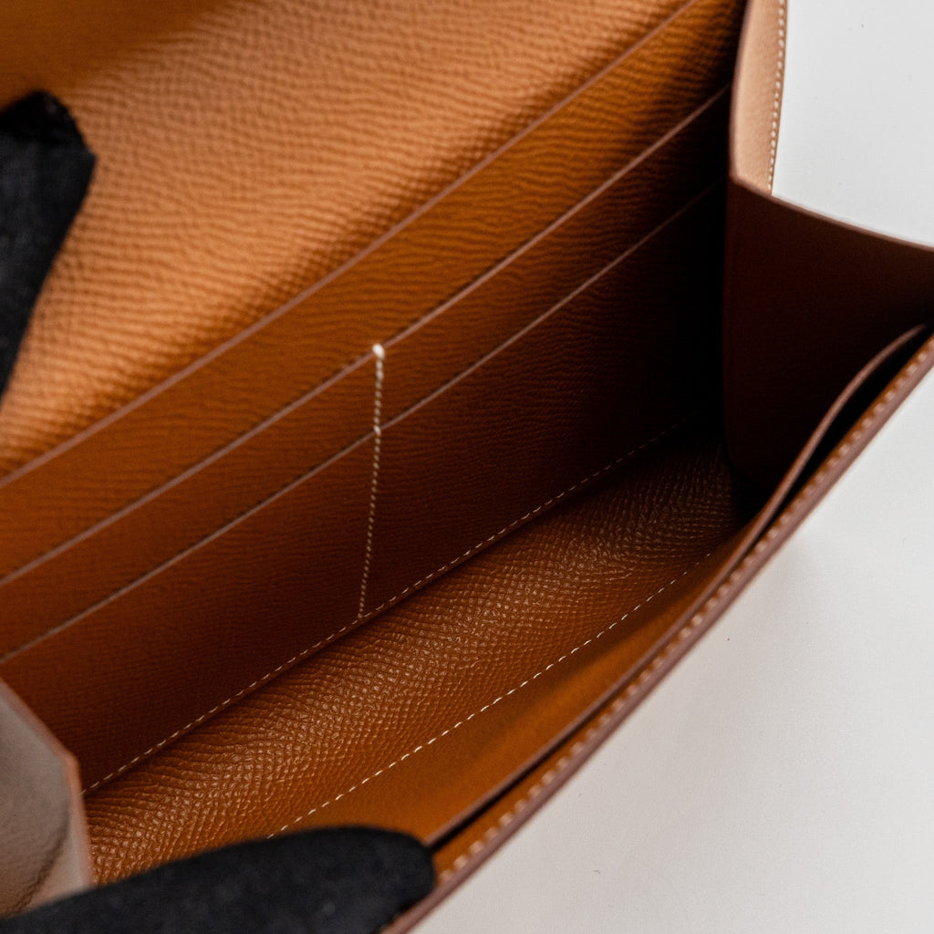 HERMES CLIC 16 WALLET EPSOM GOLD SHW