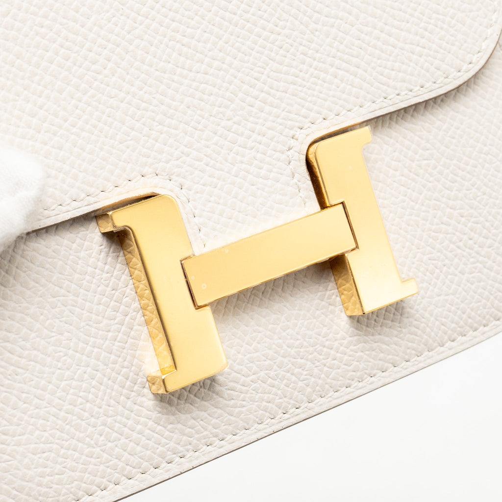 HERMES CONSTANCE SLIM EPSOM GRIS PALE GHW