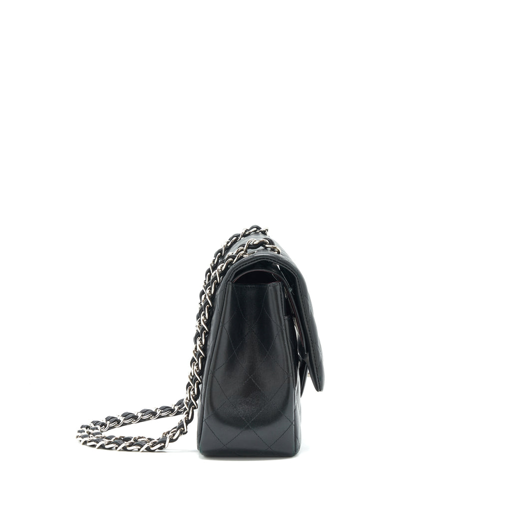 CHANEL CLASSIC JUMBO DOUBLE FLAP BAG LAMBSKIN BLACK SHW