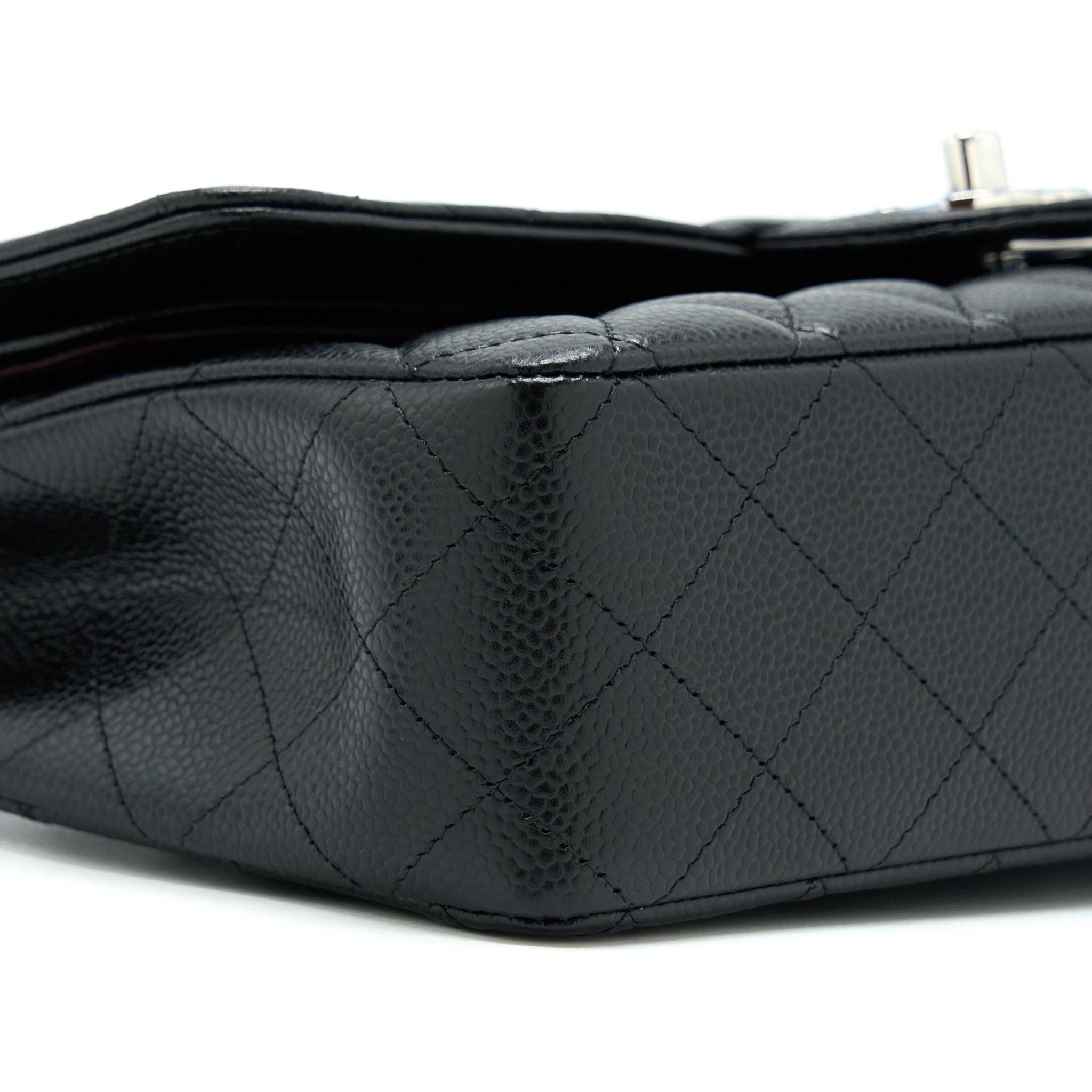 CHANEL CLASSIC DOUBLE FLAP BAG CAVIAR BLACK SHW