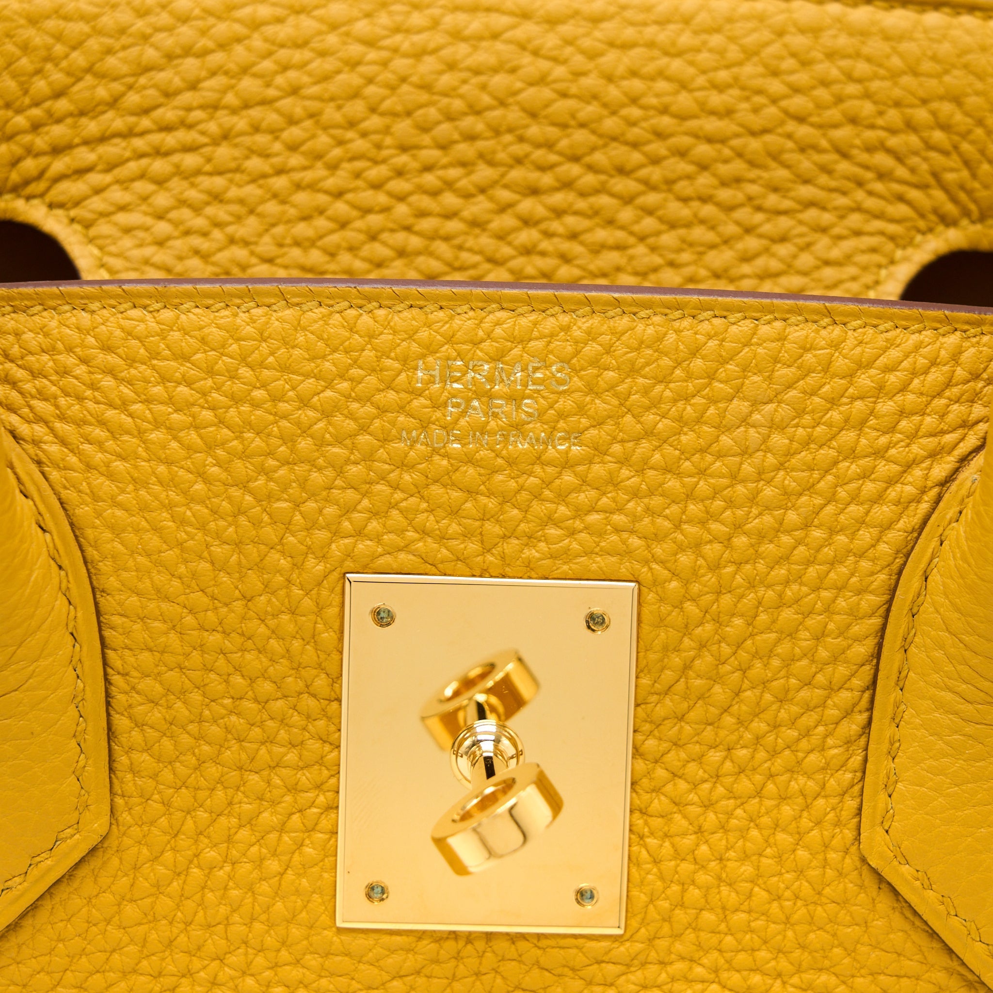 HERMES BIRKIN 30 TOGO 9D JAUNE AMBER GHW