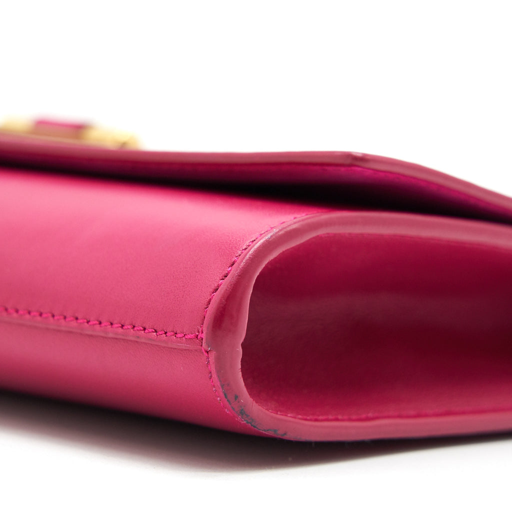 SAINT LAURENT YSL CLUTCH IN FUCHSIA