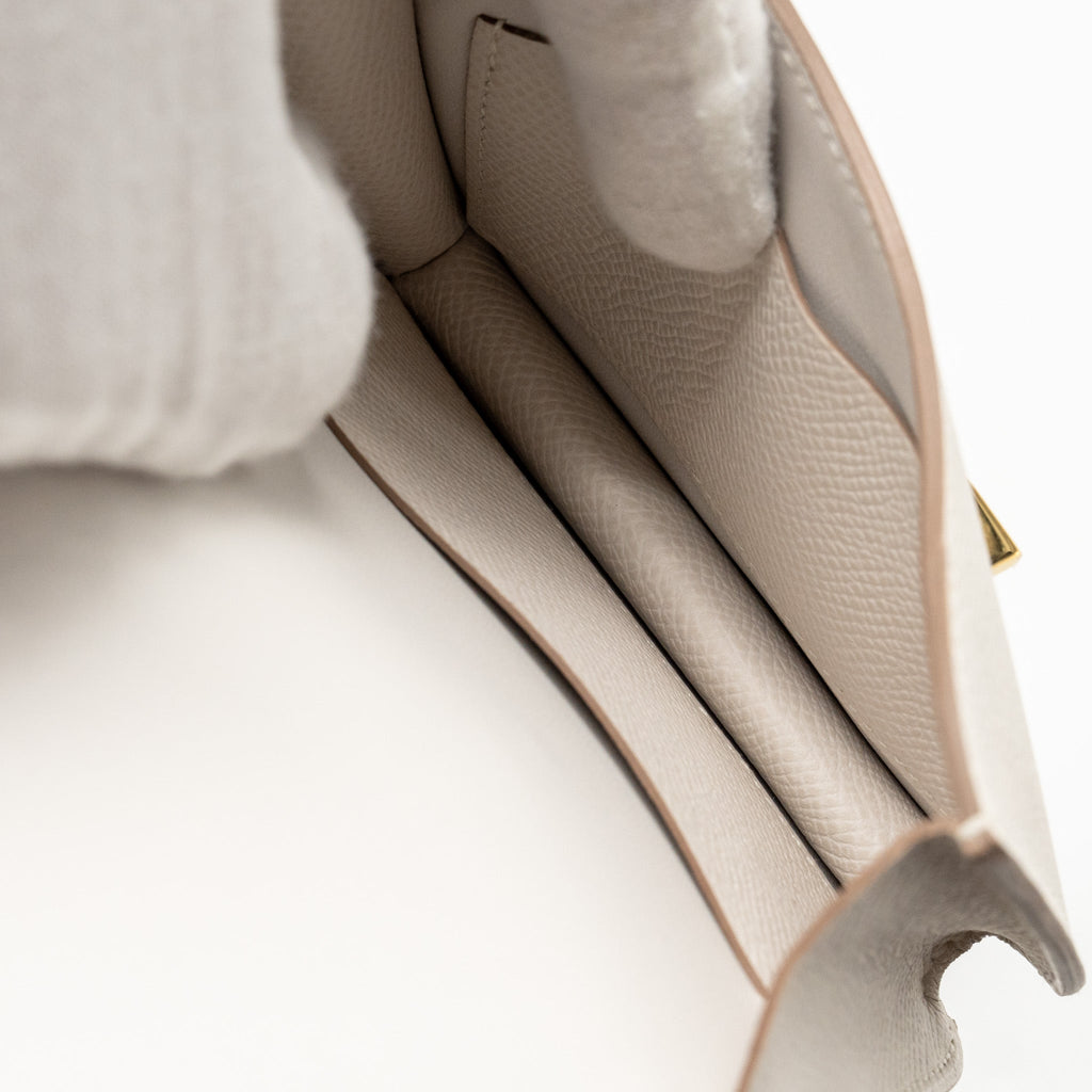 HERMES CONSTANCE SLIM EPSOM GRIS PALE GHW