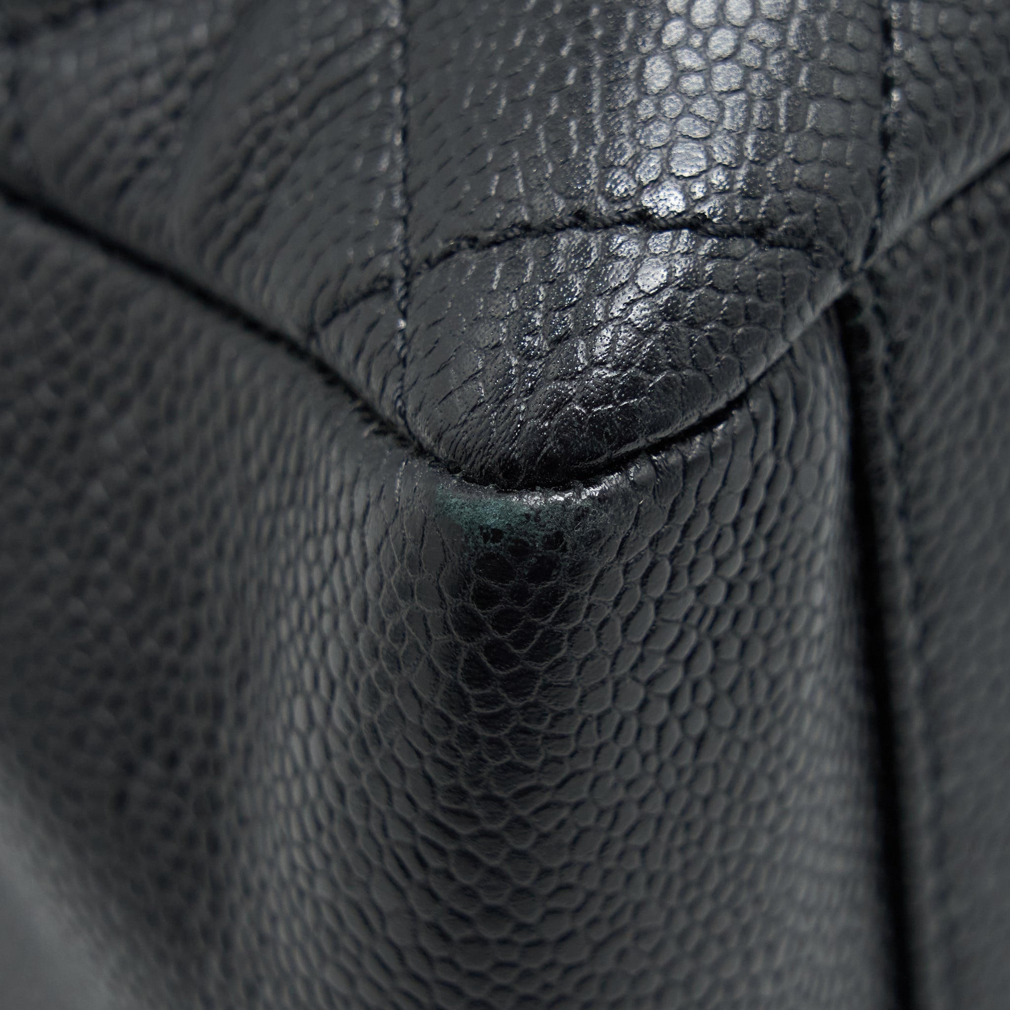 CHANEL GRAND SHOPPING TOTE BAG CAVIAR BLACK SHW