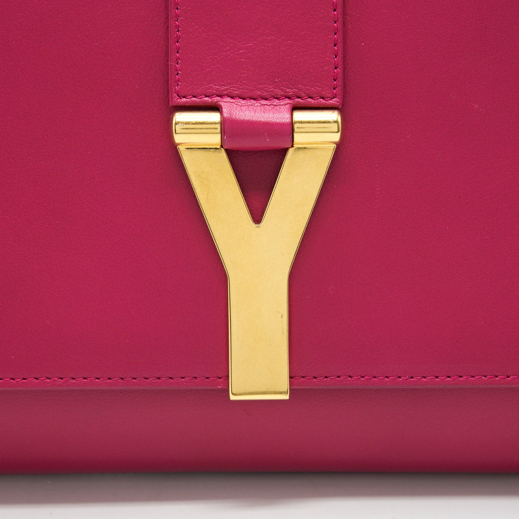 SAINT LAURENT YSL CLUTCH IN FUCHSIA
