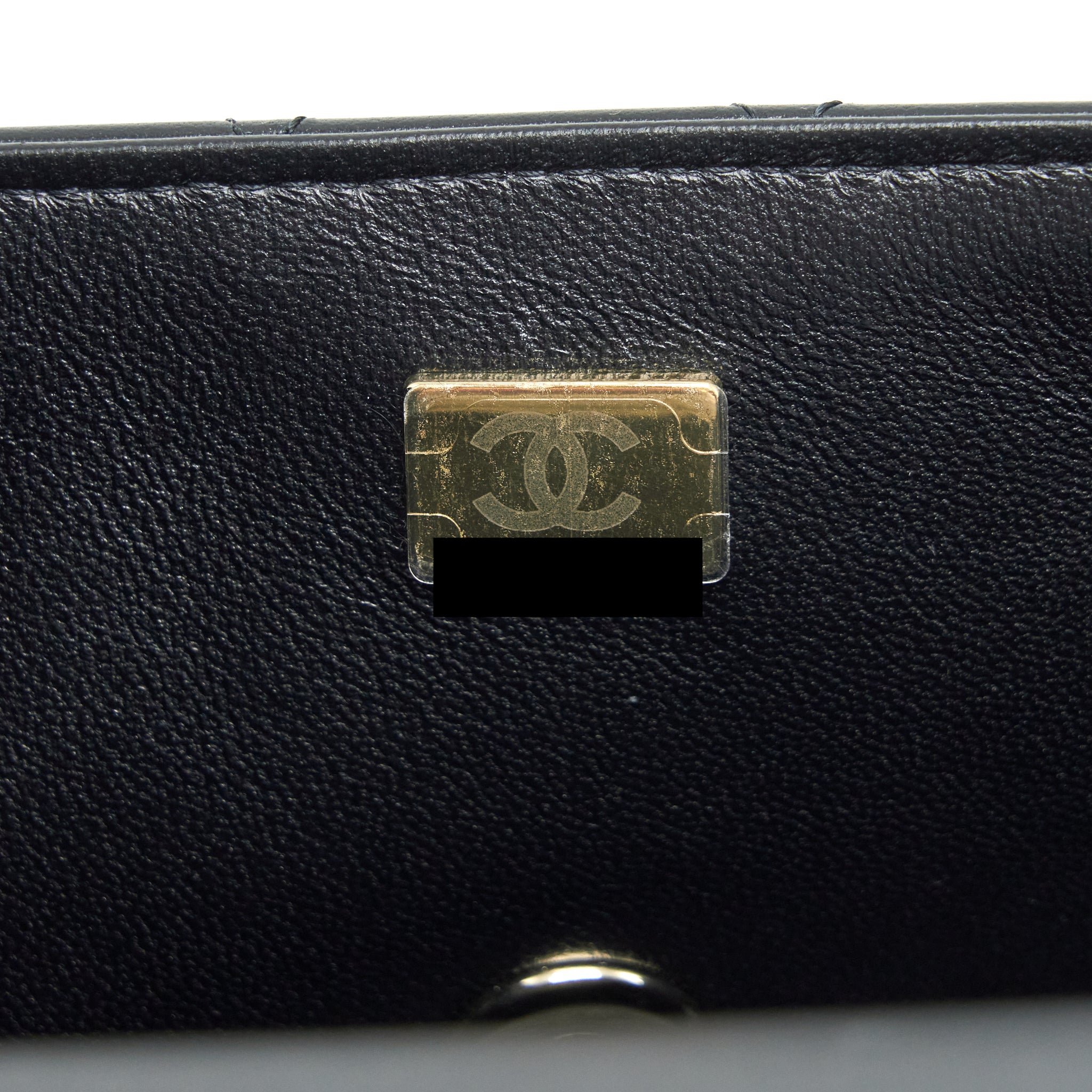 CHANEL MINI RECTANGULAR FLAP BAG LAMBSKIN BLACK LGHW (MICROCHIP)