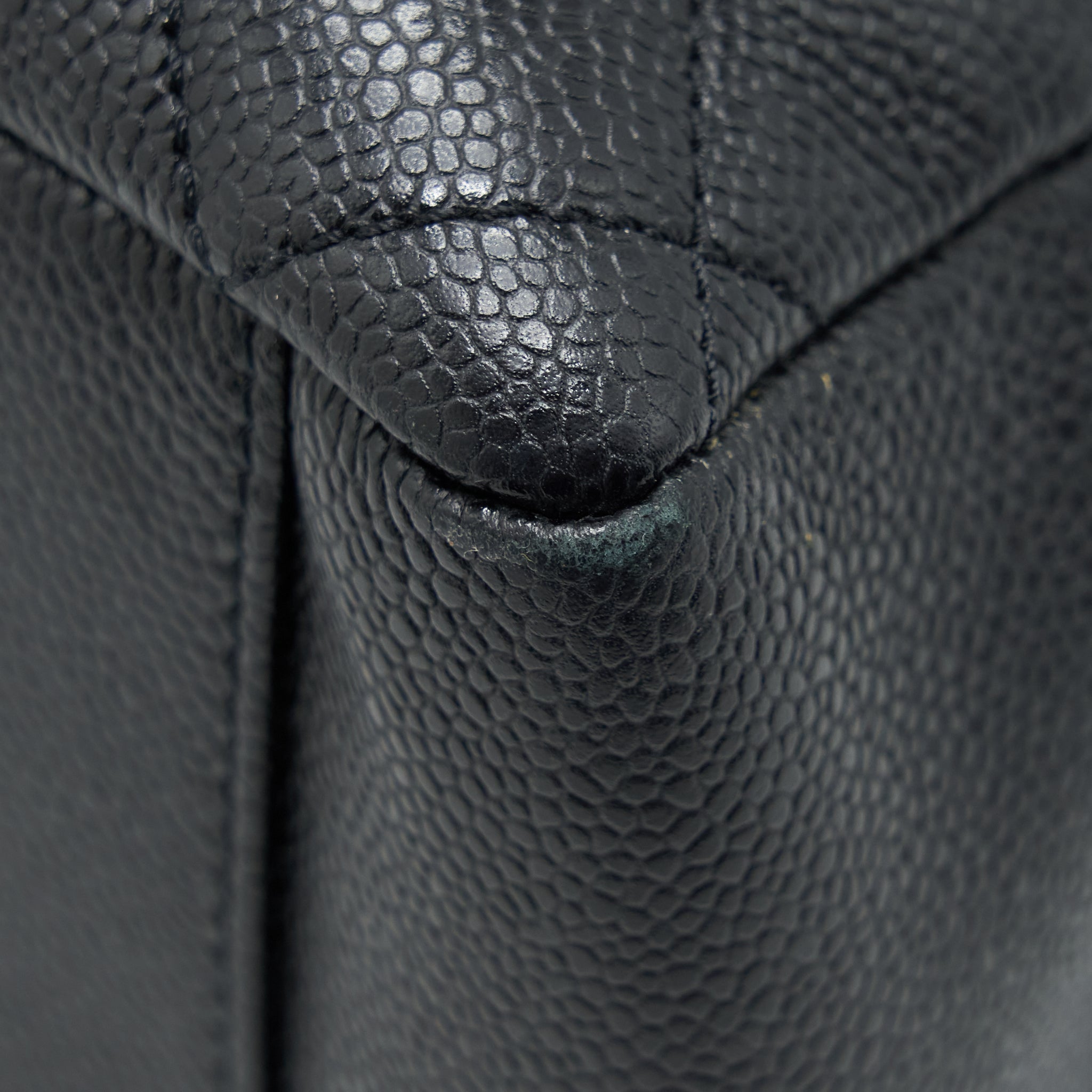 CHANEL GRAND SHOPPING TOTE BAG CAVIAR BLACK SHW