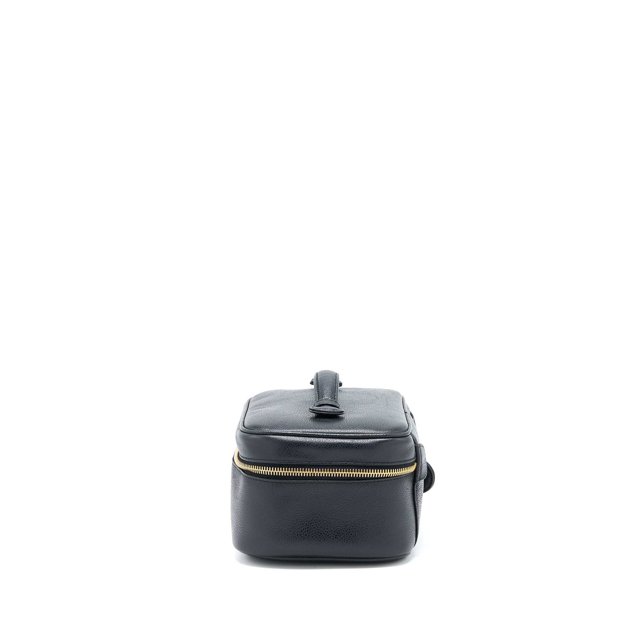 CHANEL VINTAGE VANITY CASE CAVIAR BLACK GHW