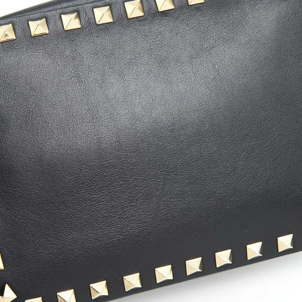 VALENTINO ROCKSTUD CROSSBODY CAMERA BAG BLACK