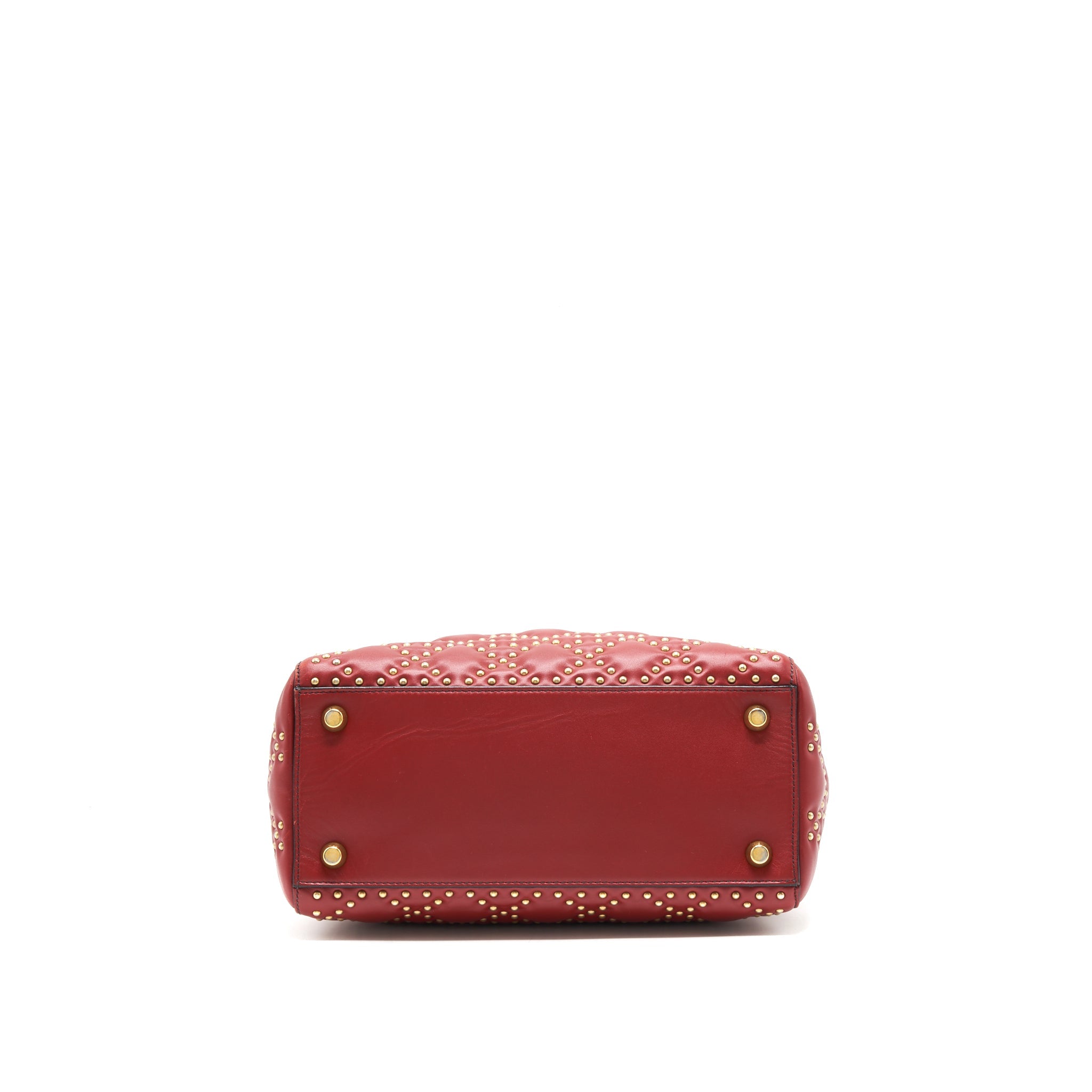 DIOR STUDDED LADY DIOR RED GHW