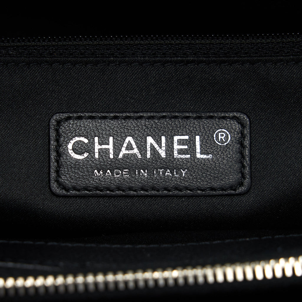 CHANEL GRAND SHOPPING TOTE BAG CAVIAR BLACK SHW
