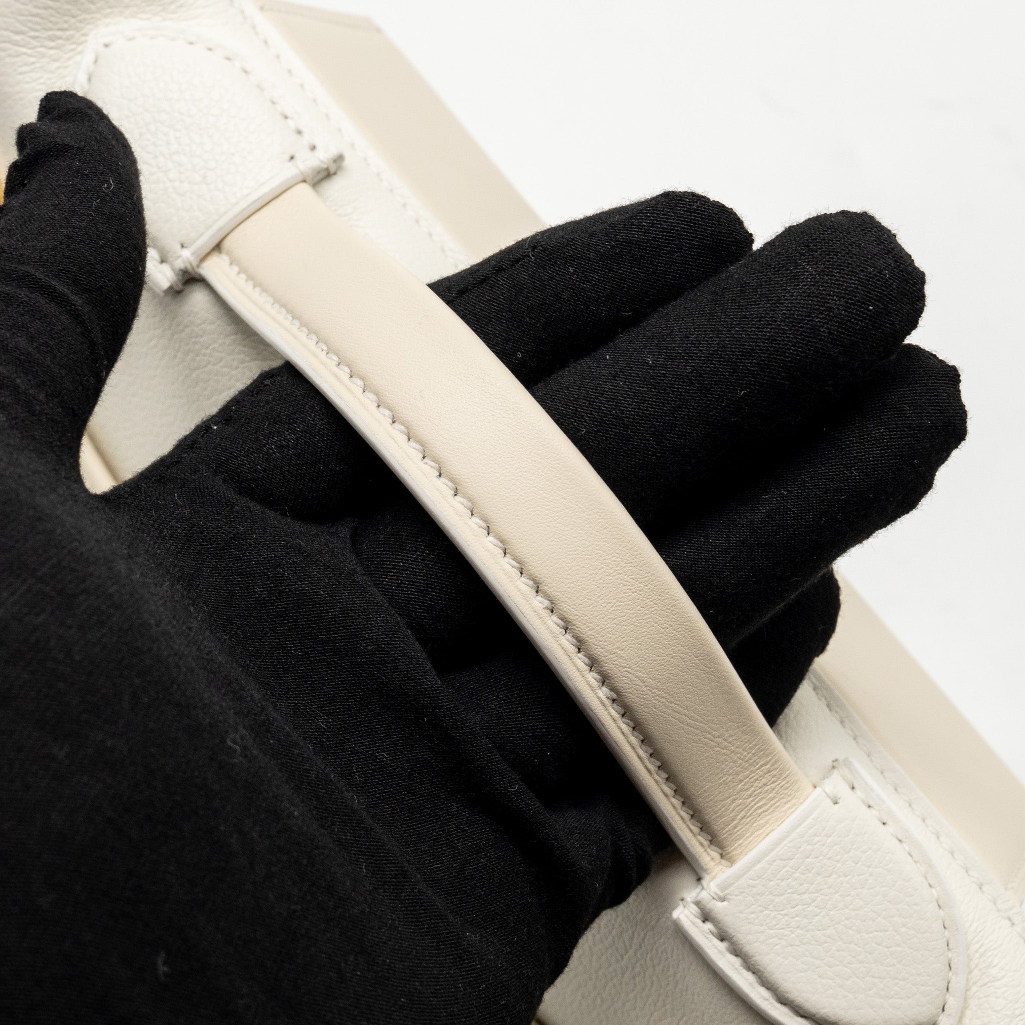 HERMES MINI 2424 24/24-21 BAG EVERCOLOR/SWIFT BLANC/NATA GHW