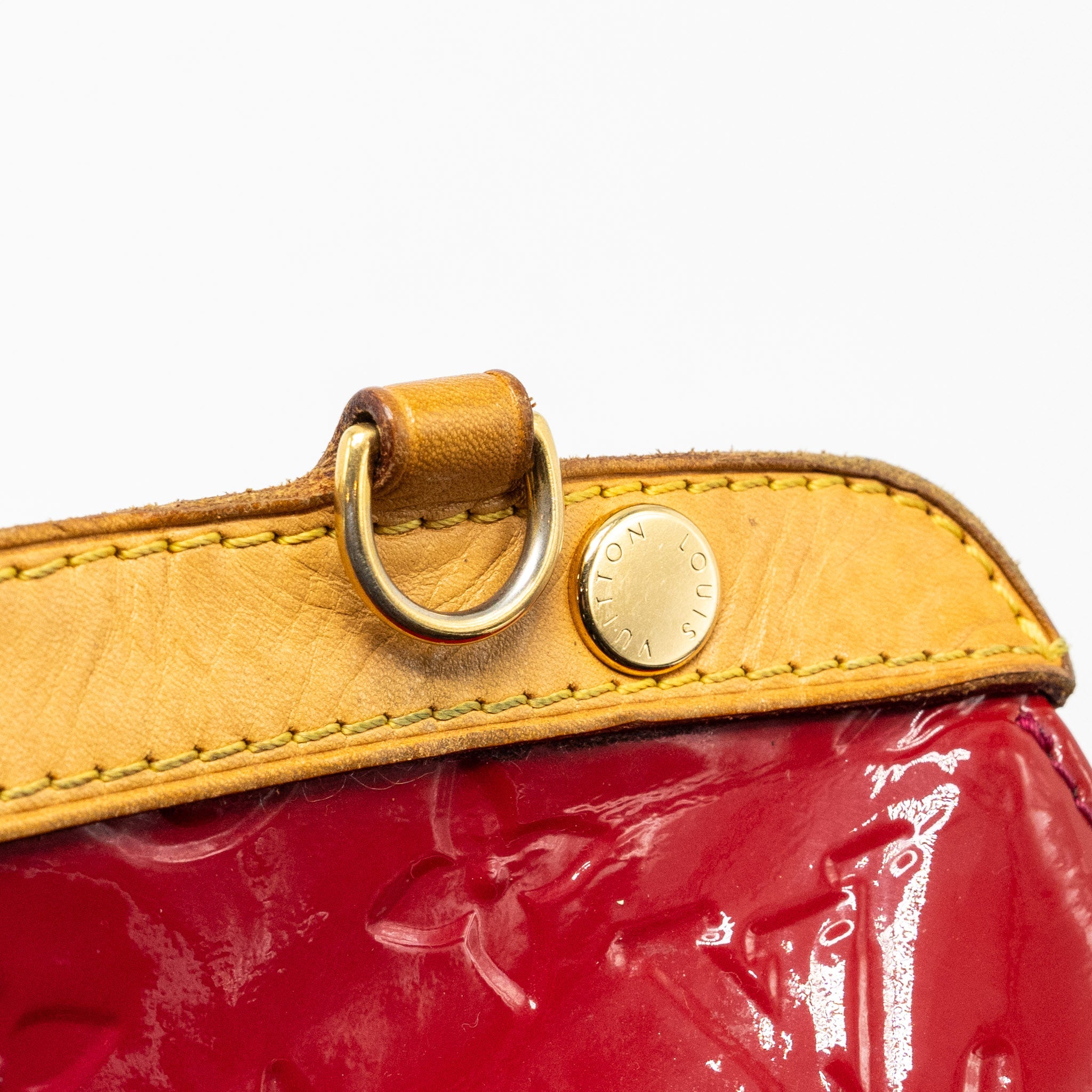 LOUIS VUITTON VERNIS BREA MM BAG MONOGRAM PATENT ROSE INDIAN GHW