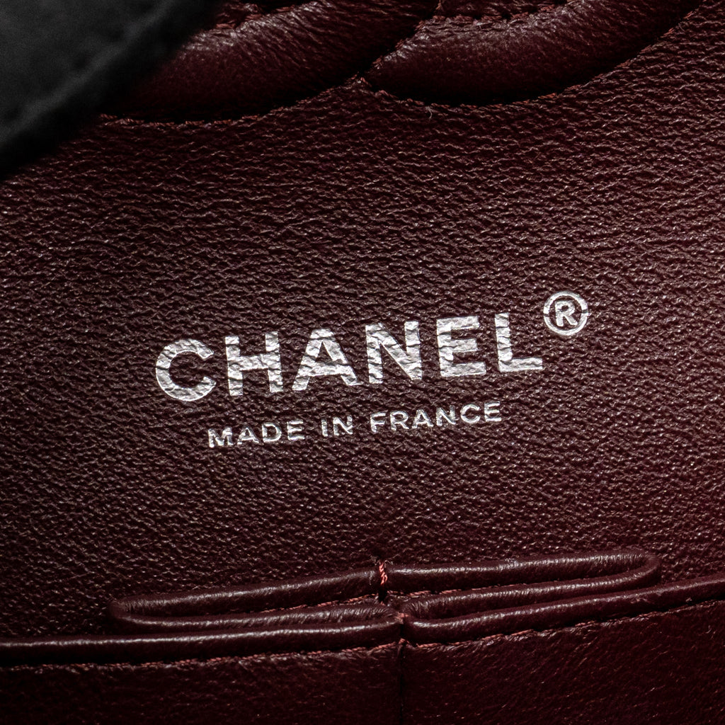 CHANEL MEDIUM CLASSIC DOUBLE FLAP BAG LAMBSKIN BLACK SHW