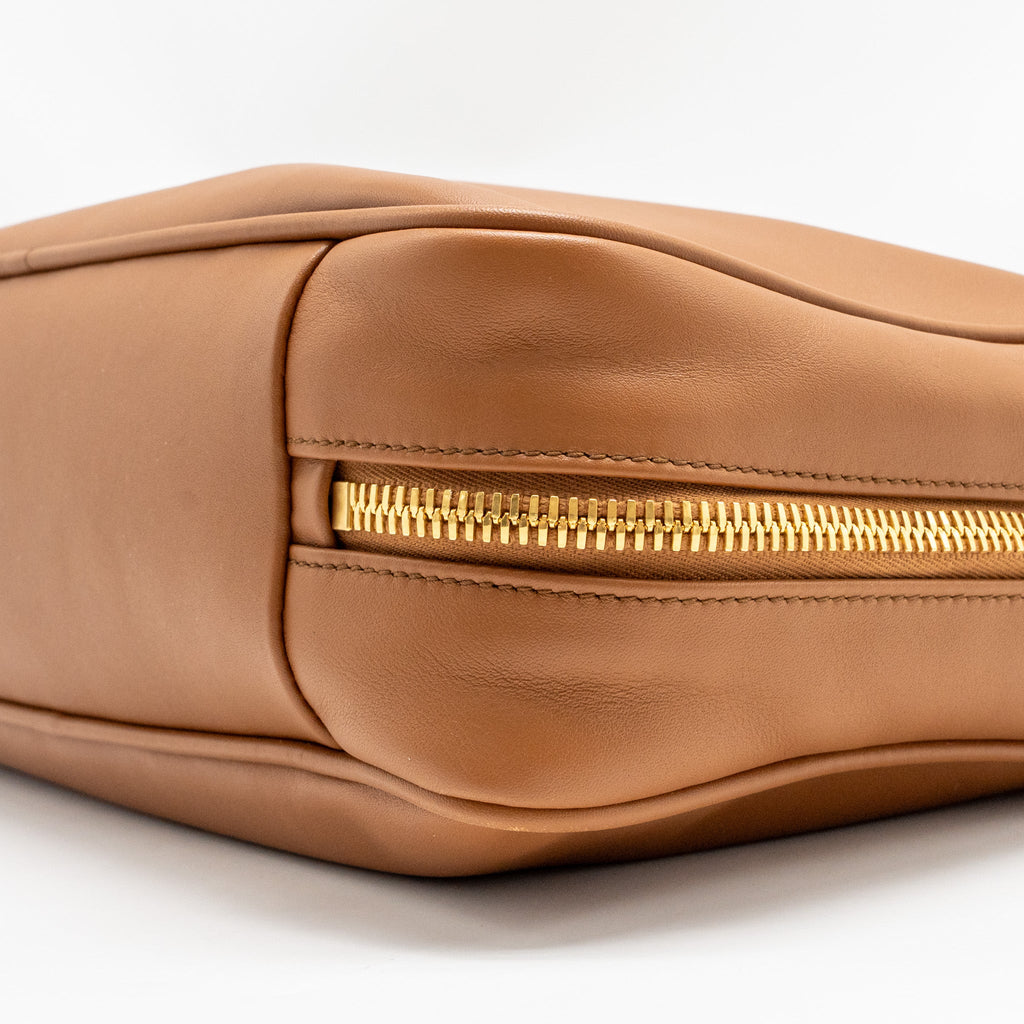 MIU MIU LARGE BEAU BAG CALFSKIN COGNAC GHW