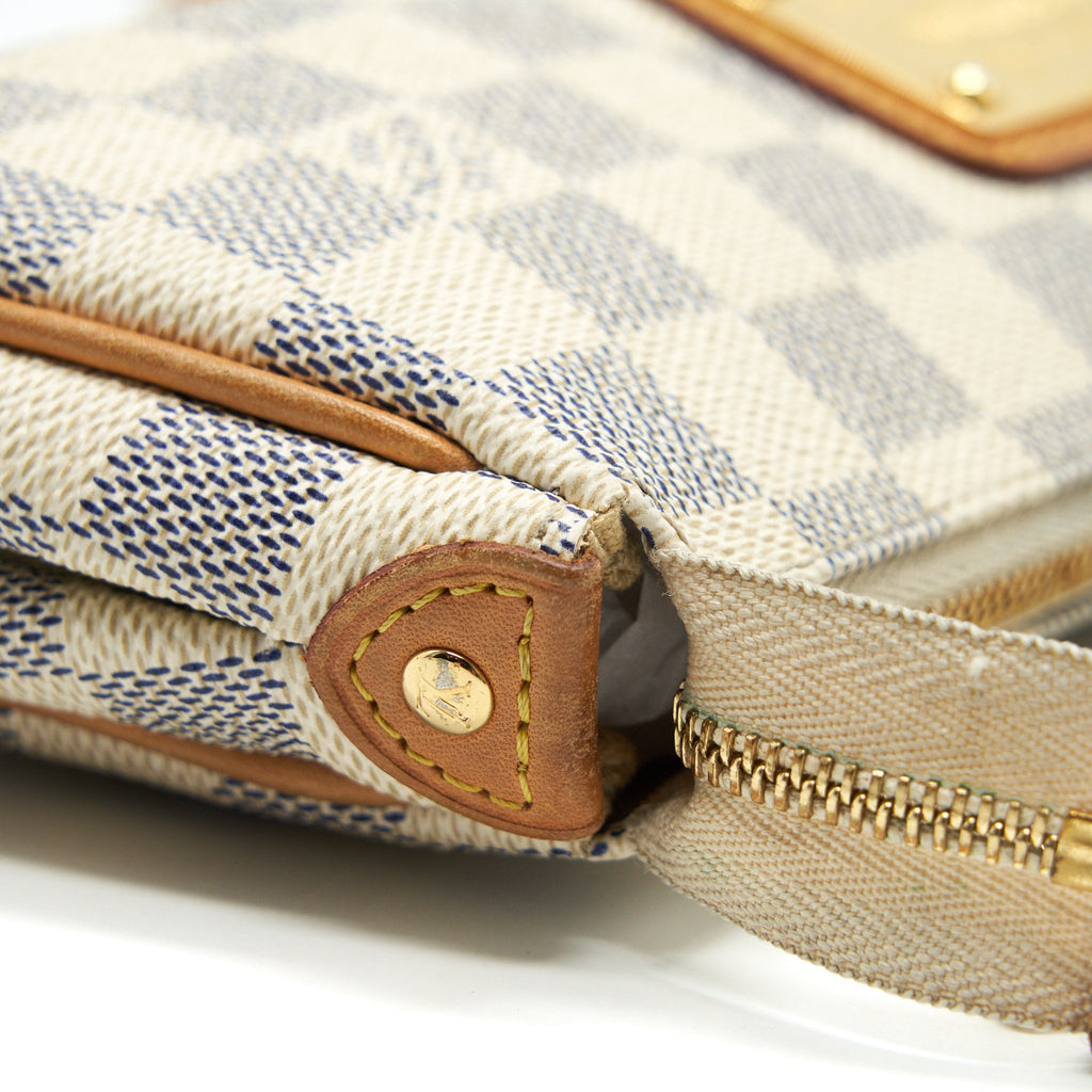 LOUIS VUITTON EVA CROSSBODY BAG IN DAMIER AZUR