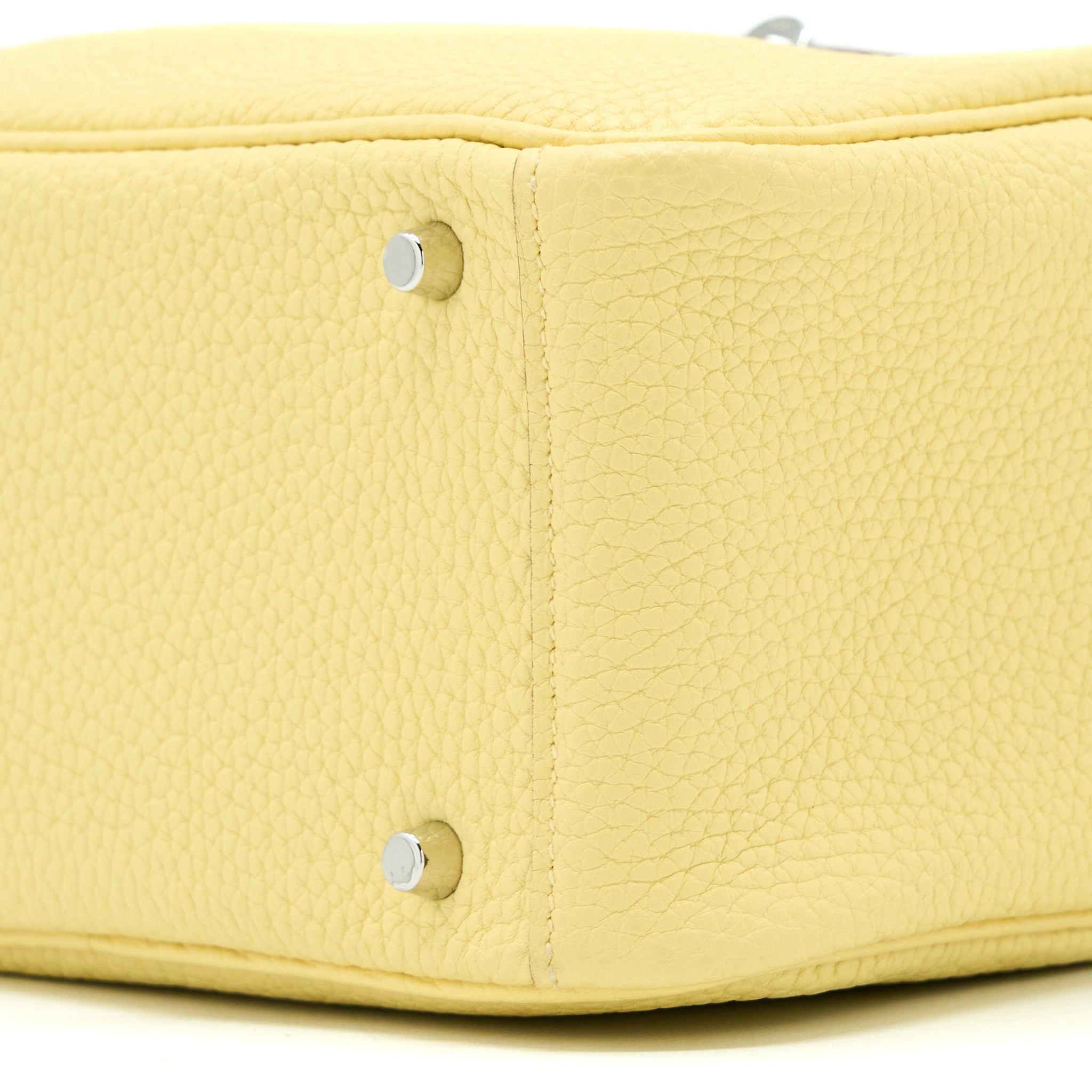 HERMES MINI LINDY CLEMENCE 1Z JAUNE POUSSIN SHW