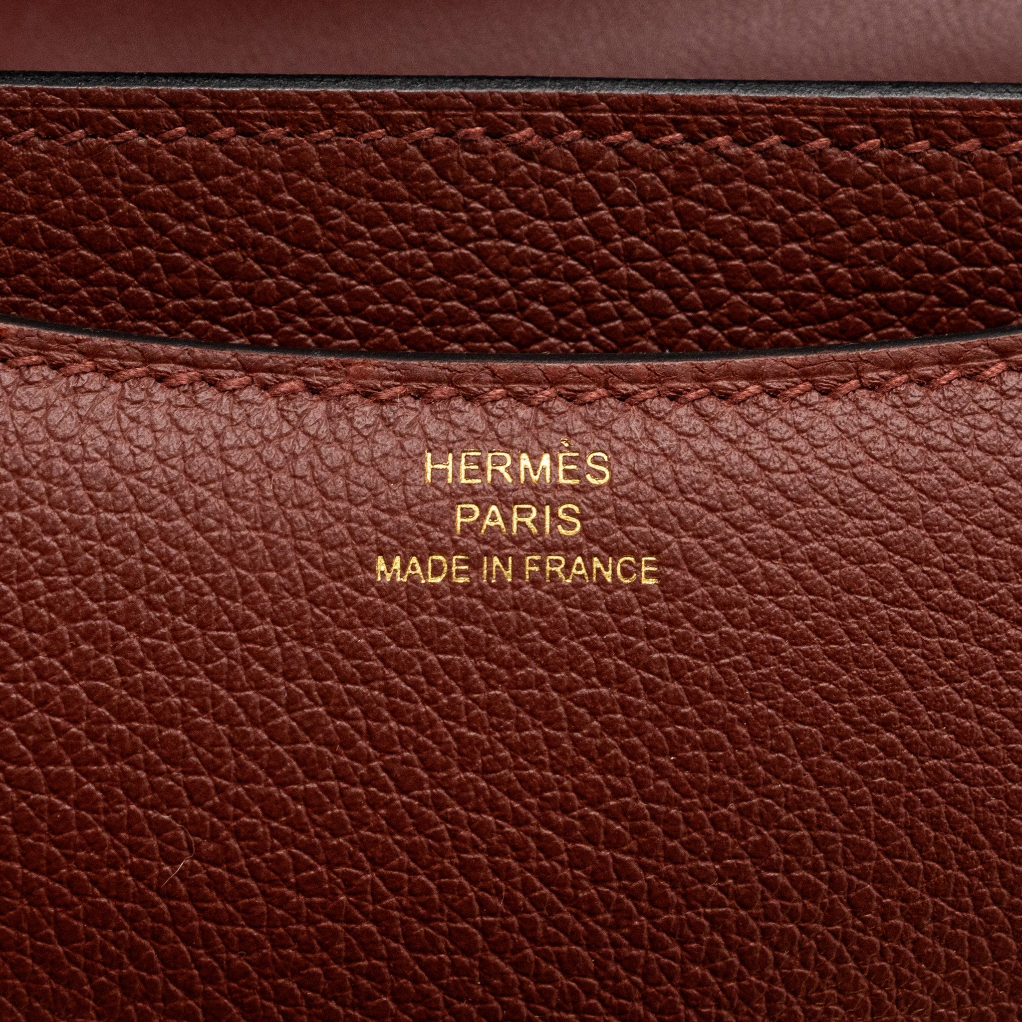 HERMES MINI CONSTANCE EVERCOLOUR ROUGE H GHW