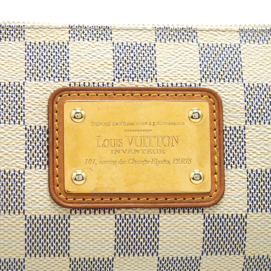 LOUIS VUITTON EVA CROSSBODY BAG IN DAMIER AZUR
