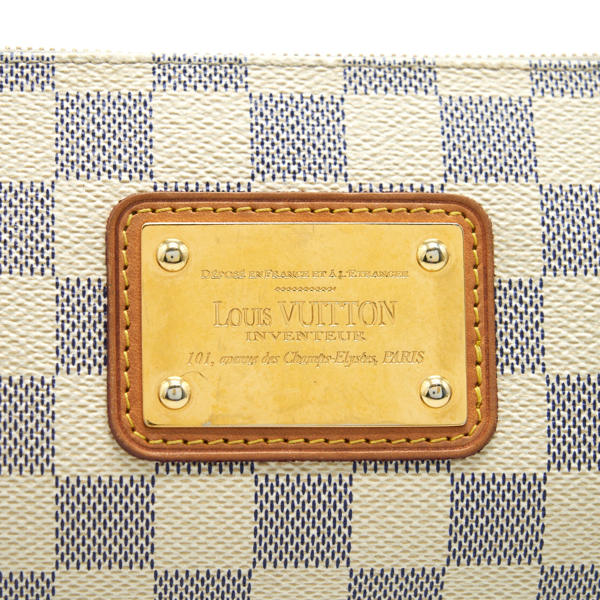 LOUIS VUITTON EVA CROSSBODY BAG IN DAMIER AZUR