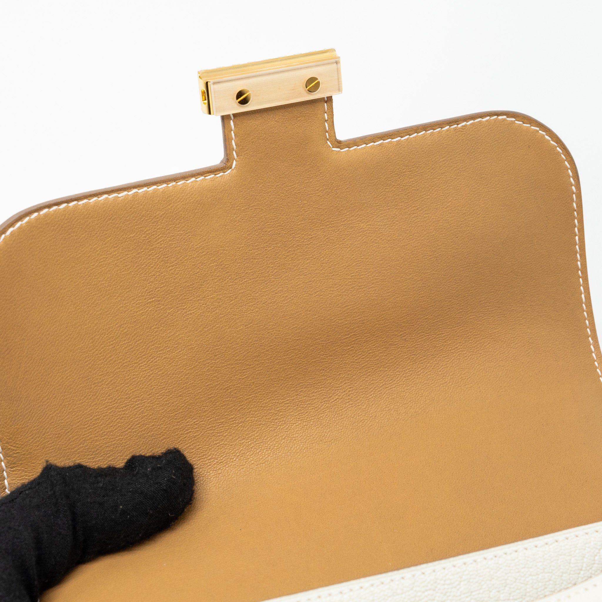 HERMES MINI CONSTANCE CHÈVRE MYSORE MUSHROOM/BISCUIT GHW