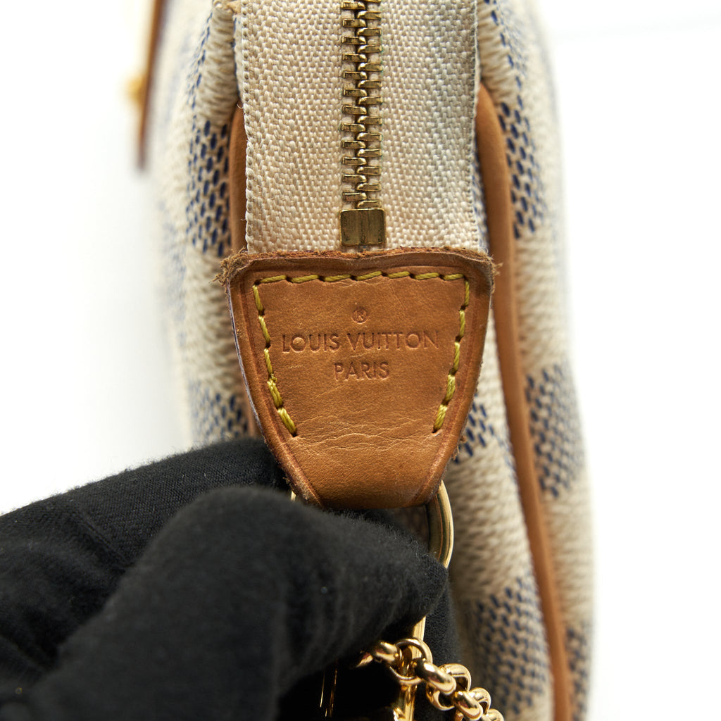 LOUIS VUITTON EVA CROSSBODY BAG IN DAMIER AZUR