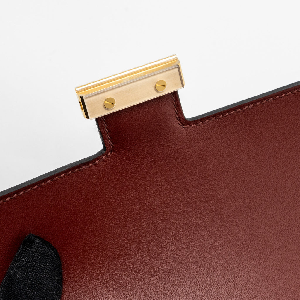 HERMES MINI CONSTANCE EVERCOLOUR ROUGE H GHW