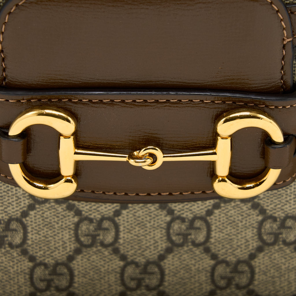 GUCCI HORSEBIT 1955 BAG GG SUPREME CANVAS GHW