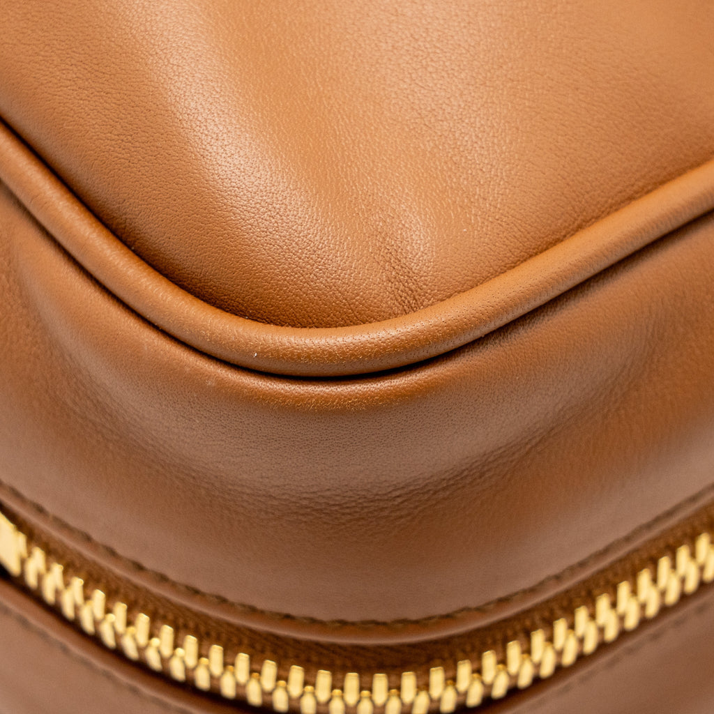 MIU MIU LARGE BEAU BAG CALFSKIN COGNAC GHW