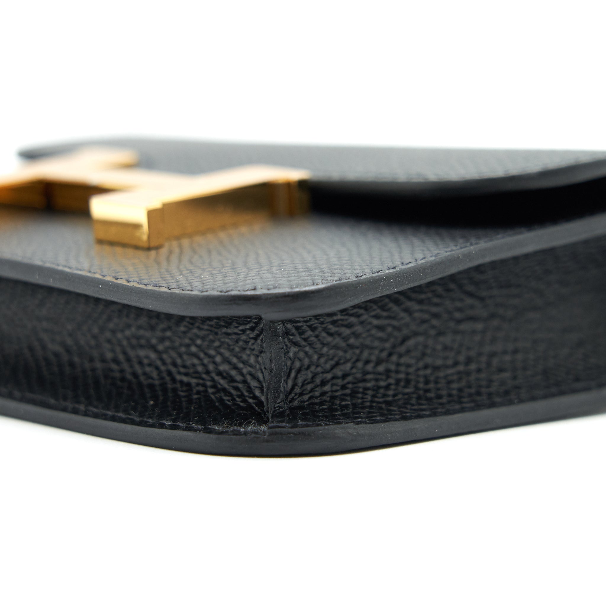 HERMES CONSTANCE SLIM WALLET EPSOM NOIR GHW
