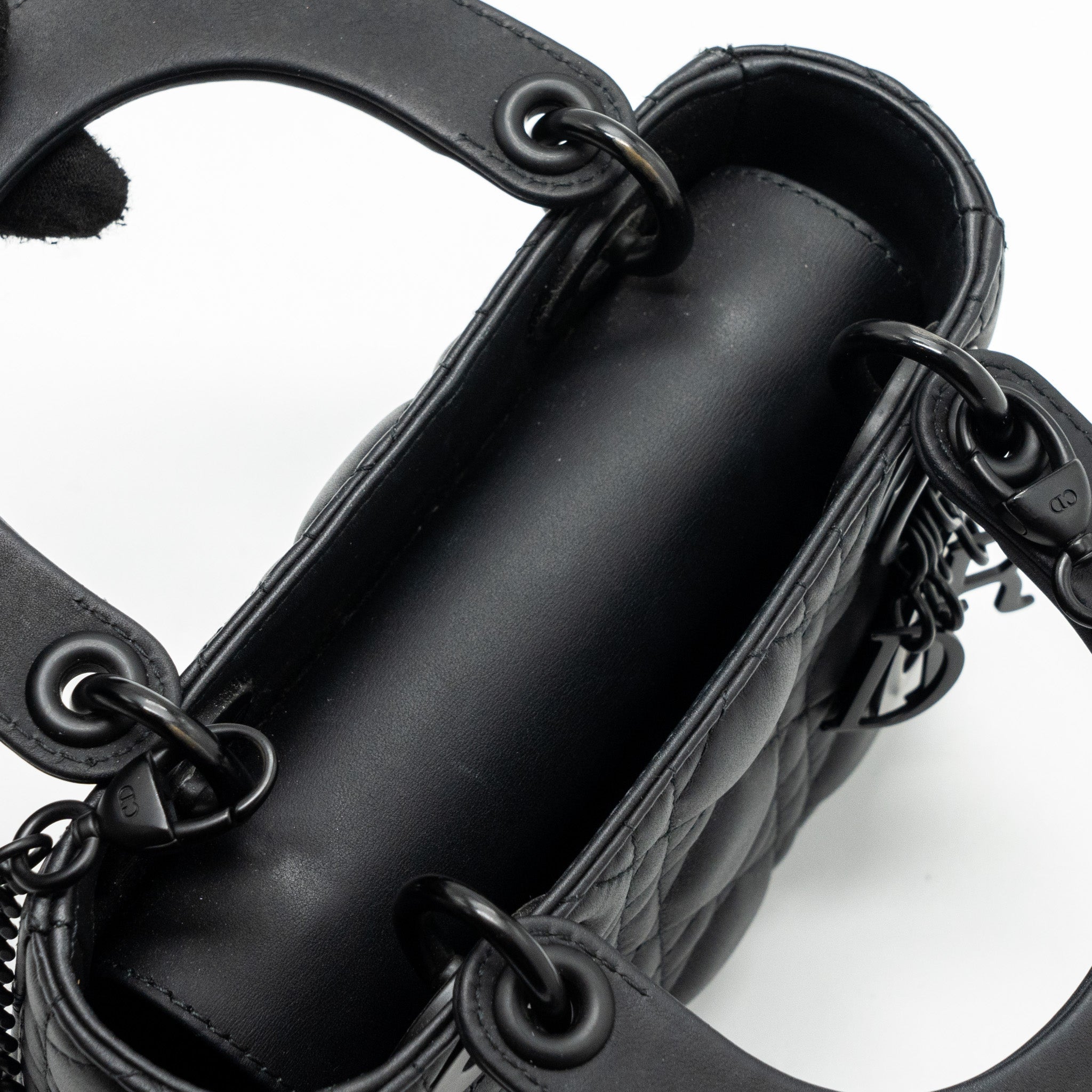 DIOR MINI LADY DIOR CALFSKIN SO BLACK