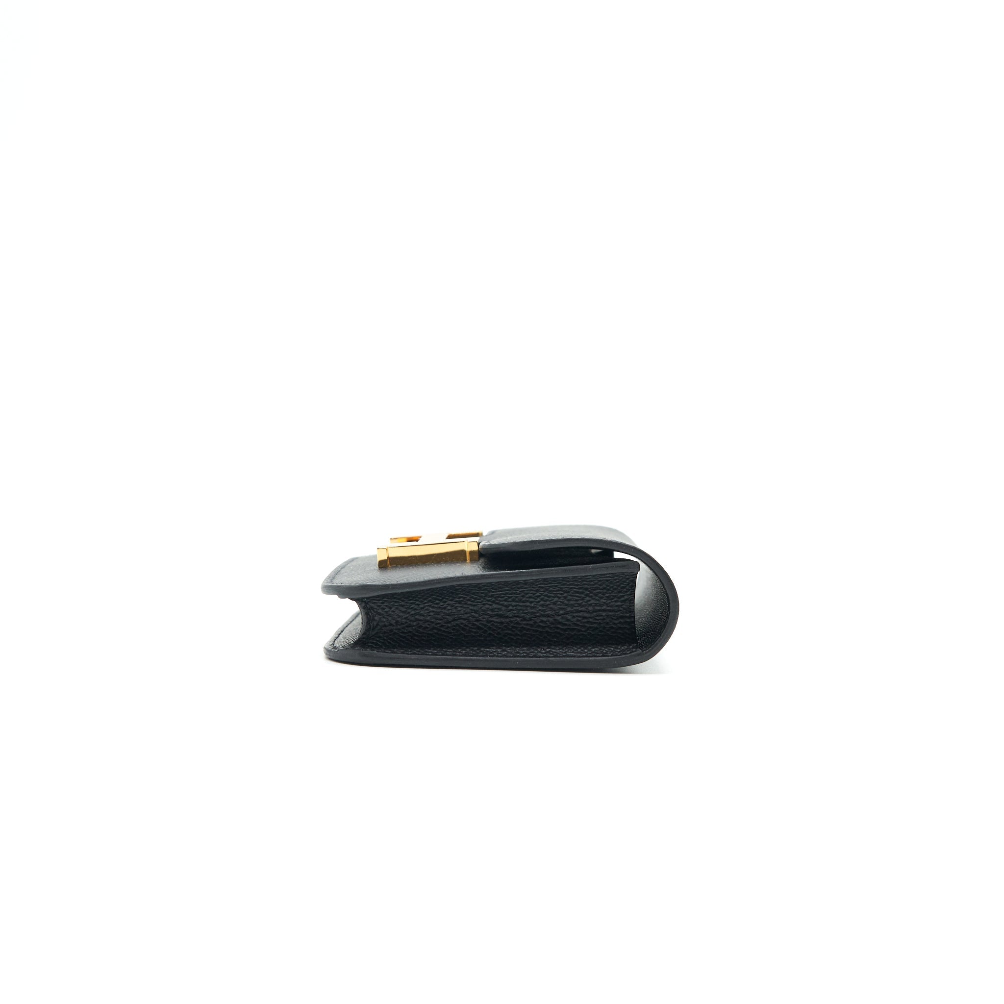 HERMES CONSTANCE SLIM WALLET EPSOM NOIR GHW