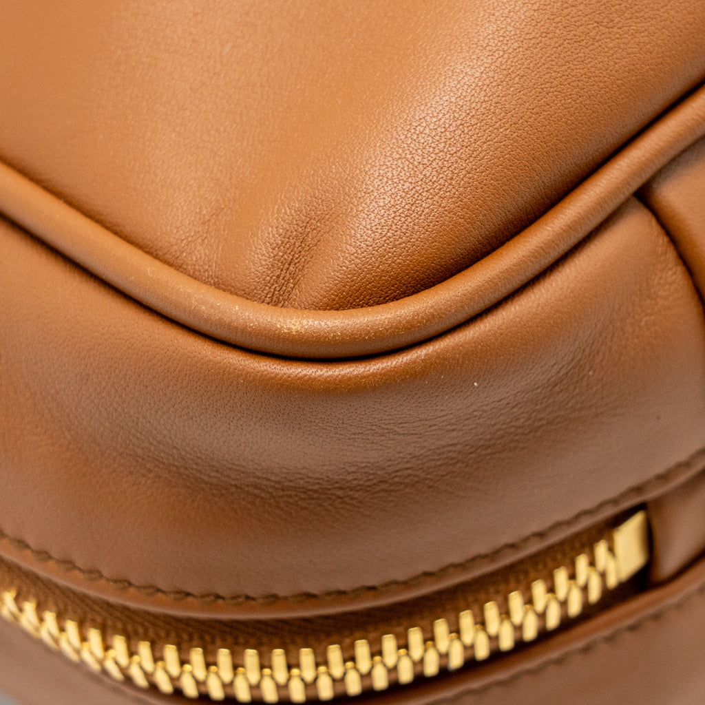 MIU MIU LARGE BEAU BAG CALFSKIN COGNAC GHW